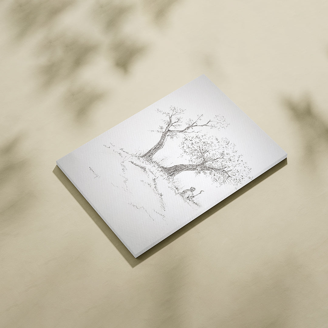 Beneath the Trees – Hand-Sketched Nature Wall Art